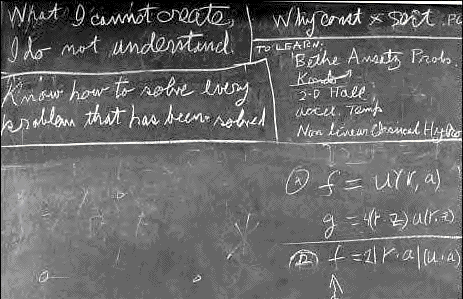 Feynman's last board at Caltech